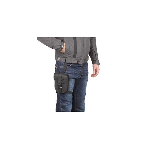 KOŽENÁ BRAŠNA NA NOHU CAFÉ RACER, KAPPA (100% BUVOLÍ KŮŽE, OBJEM 1 L)