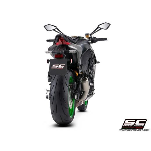 SC PROJECT KAWASAKI Z1100-SE 2026 TITANOVÝ VÝFUK CR-T S MŘÍŽKOU PROTI KAMENŮM