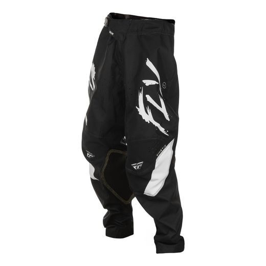 KALHOTY KINETIC STOKE, FLY RACING - USA 2025 DĚTSKÉ (ČERNÁ/BÍLÁ)
