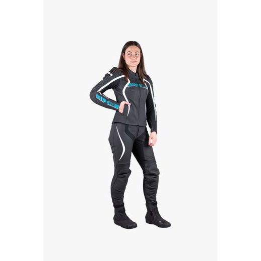 DÁMSKÁ SPORTOVNÍ BUNDA IXS RS-600 1.0 X73008 ČERNO-TYRKYSOVÁ 38D