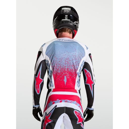 DRES FLUID DRAG, ALPINESTARS (ČERNÁ/BÍLÁ/SVĚTLE MODRÁ/ČERVENÁ FLUO) 2027