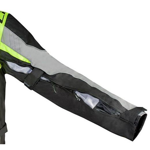 MBW PÁNSKÁ TEXTILNÍ MOTO BUNDA BUDDY ŠEDO ŽLUTÁ