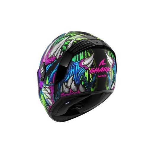 SHARK INTEGRÁLNÍ PŘILBA SPARTAN RS SHAYTAN BARVA ČERNÁ/FIALOVÁ/LESKLÁ/MODRÁ/ŽLUTÁ