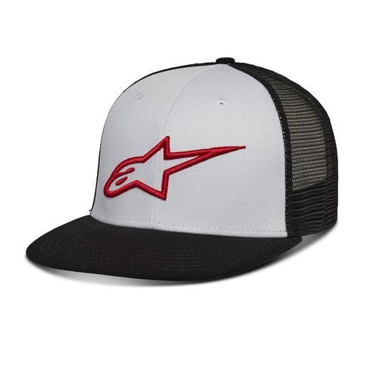 ALPINESTARS KŠILTOVKA CORP TRUCKER (BÍLÁ/ČERNÁ/ČERVENÁ)
