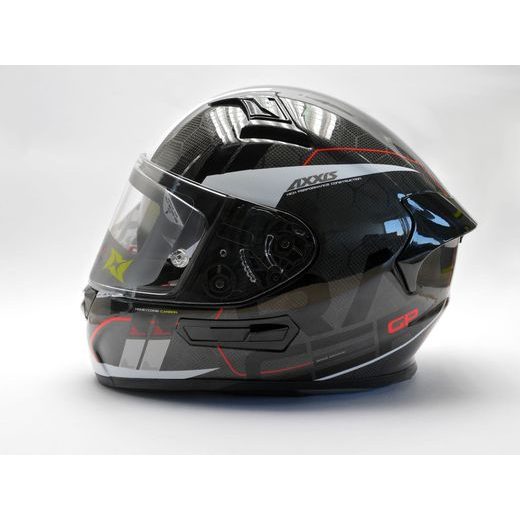INTEGRÁLNÍ HELMA AXXIS RACER GP CARBON SV SPIKE A0 LESKLÁ PERLEŤOVÁ BÍLÁ XXL