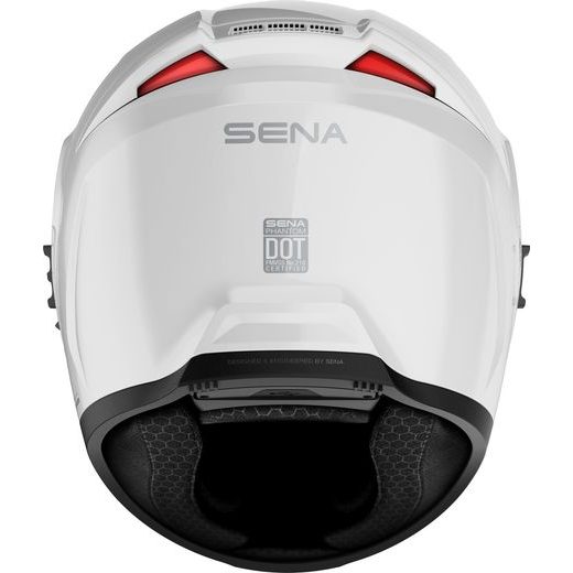 PŘILBA S HEADSETEM PHANTOM, SENA (LESKLÁ BÍLÁ)