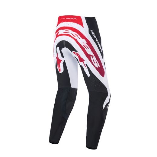 KALHOTY SUPERTECH PRO VISTA, ALPINESTARS (ČERNÁ/ČERVENÁ/BÍLÁ) 2026