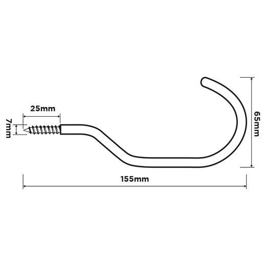 HÁKY NA ZAVĚŠENÍ SKLADOVANÝCH VĚCÍ, KOL, OXFORD (ČERNÉ)