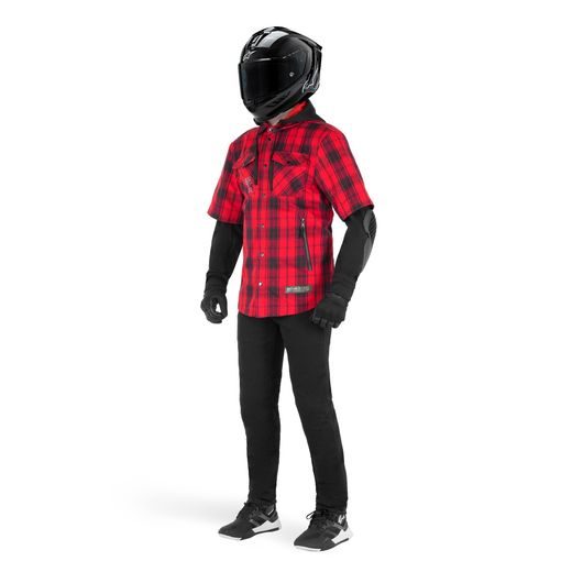 KOŠILE MO.ST.EQ TARTAN, ALPINESTARS (ČERVENÁ/ČERNÁ) 2024