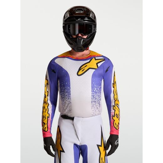 DRES FLUID DRAG, ALPINESTARS (SVĚTLE ŠEDÁ/FIALOVÁ/ZLATÁ) 2027