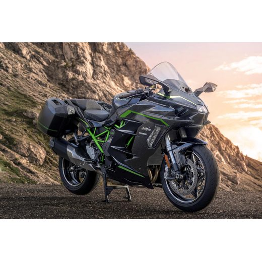 KAWASAKI NINJA H2 SX SE MY26 METALLIC CARBON GRAY / METALLIC DIABLO BLACK