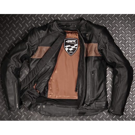 4SR PÁNSKÁ KOŽENÁ MOTO BUNDA HOOLIGAN BROWN
