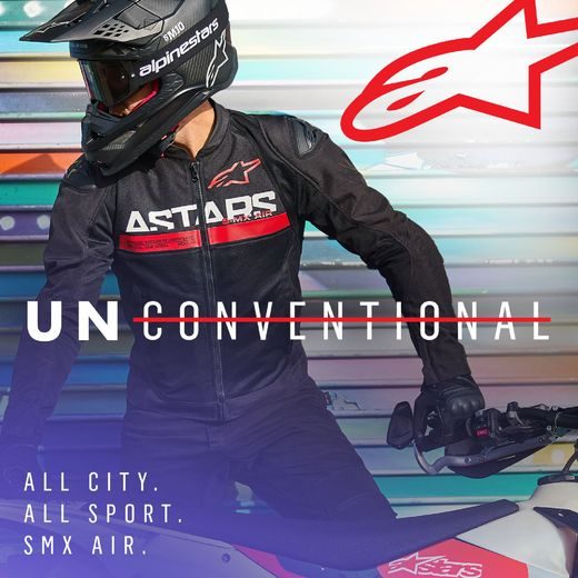 BUNDA SMX AIR, ALPINESTARS (ČERNÁ/ČERVENÁ FLUO) 2024