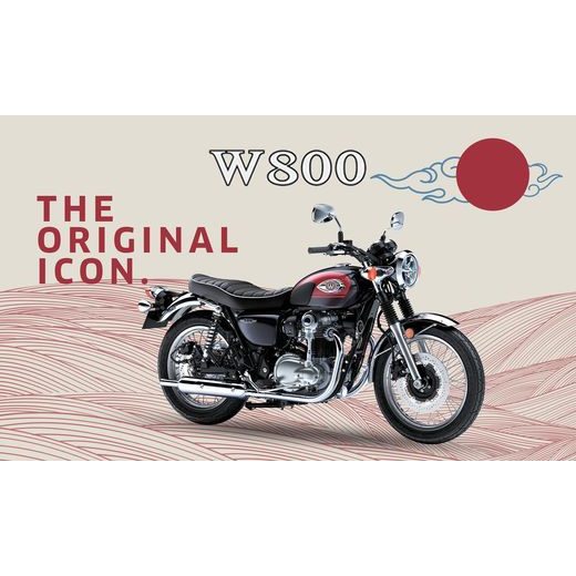 KAWASAKI W800 MY24 METALLIC DIABLO BLACK / EBONY