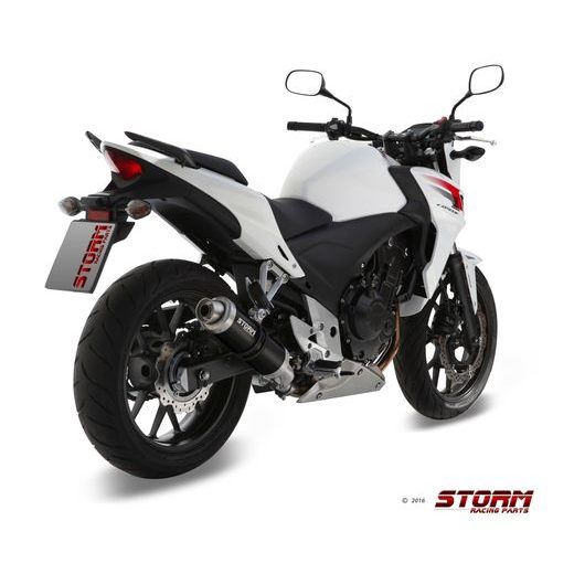 KONCOVKA VÝFUKU STORM GP H.051.LXSB ČERNÁ OCEL