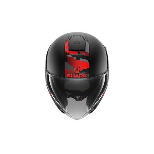 OTEVŘENÁ PŘILBA SHARK CITYCRUISER GENOM BARVA ANTRACIT/ČERNÁ/ČERVENÁ/MATNÁ *