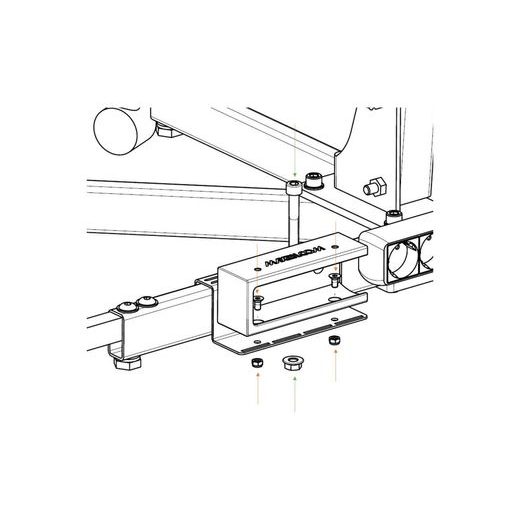 ZÁSUVKA NA CENTRÁLNÍ STOJAN, MAX2H