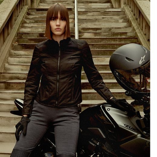 BUNDA STELLA ISLA WATER RESISTANT, ALPINESTARS, DÁMSKÁ (ČERNÁ/ČERNÁ) 2025