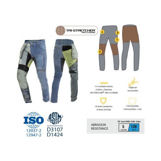 TRILOBITE PÁNSKÉ KALHOTY PARADO DOUBLELAYER SLIM FIT ČERNÉ
