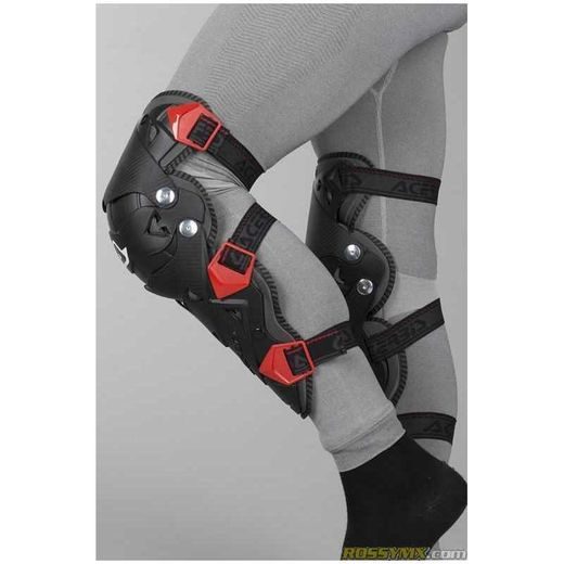 ACERBIS CHRÁNIČE KOLEN KNEE GUARD IMPACT EVO 3.0 ČERNÁ/ČERVENÁ