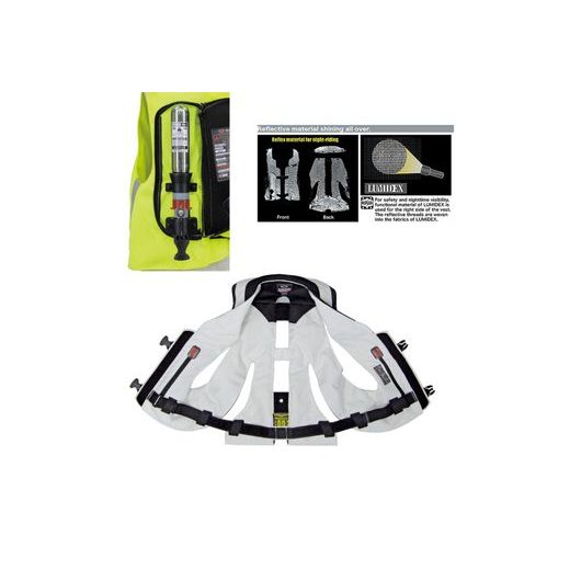 AIRBAGOVÁ MOTOCYKLOVÁ VESTA MLV HIT-AIR REFLEXNÍ LUMIDEX