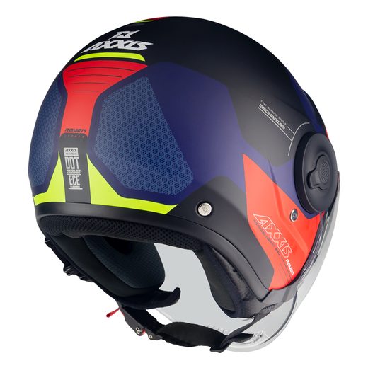 AXXIS OTEVŘENÁ MOTO PŘILBA RAVEN SV ABS CYPHER ČERVENÁ MATNÁ