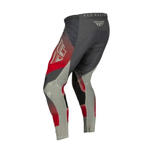 KALHOTY LITE, FLY RACING - USA 2023 (ČERVENÁ/ŠEDÁ)