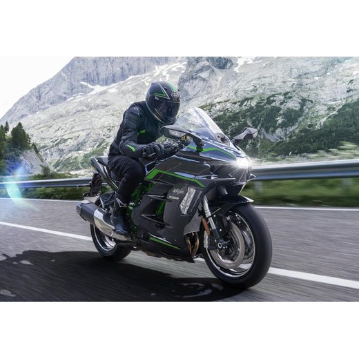KAWASAKI NINJA H2 SX SE MY26 METALLIC CARBON GRAY / METALLIC DIABLO BLACK