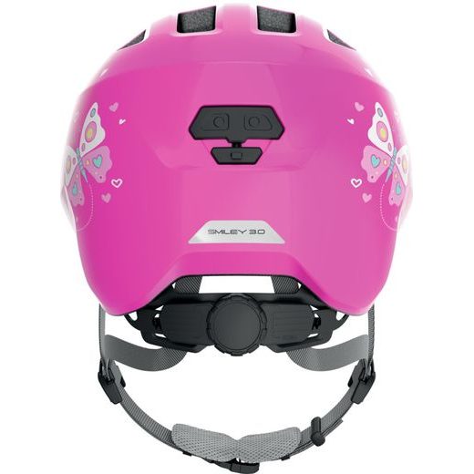 CYKLO PŘILBA SMILEY 3.0 PINK BUTTERFLY, ABUS, DĚTSKÁ (RŮŽOVÁ)