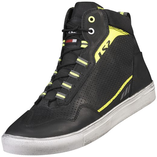 LS2 MOTO BOTY ZOE MAN BOOTS BLACK/FLUO YELLOW