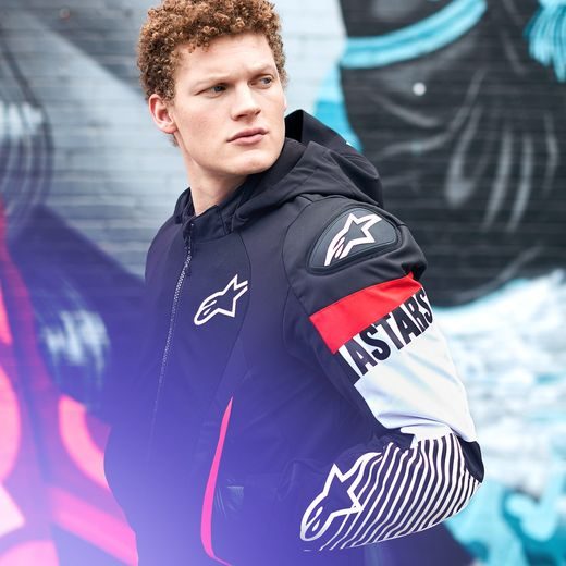 BUNDA ZACA AIR WATERPROOF, ALPINESTARS (ČERNÁ/BÍLÁ/ČERVENÁ FLUO) 2024