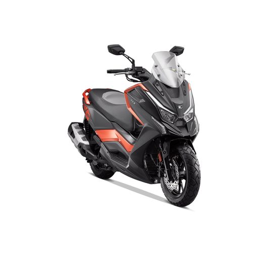KYMCO DT X360 350I ABS ČERNÁ MATNÁ/ORANŽOVÁ