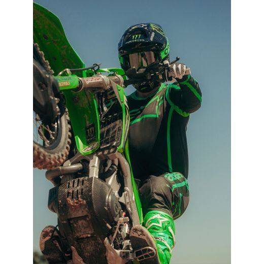 KALHOTY FLUID APEX V2, ALPINESTARS (ČERNÁ/ZELENÁ FLUO) 2027