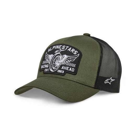 KŠILTOVKA HERITAGE PATCH TRUCKER, ALPINESTARS (ZELENÁ/ČERNÁ)