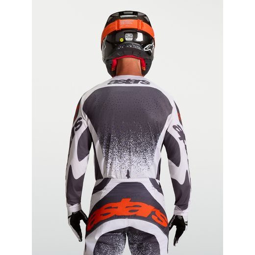 DRES TECHSTAR SWAN, ALPINESTARS (SVĚTLE ŠEDÁ/TMAVĚ ŠEDÁ/ČERVENÁ FLUO) 2027