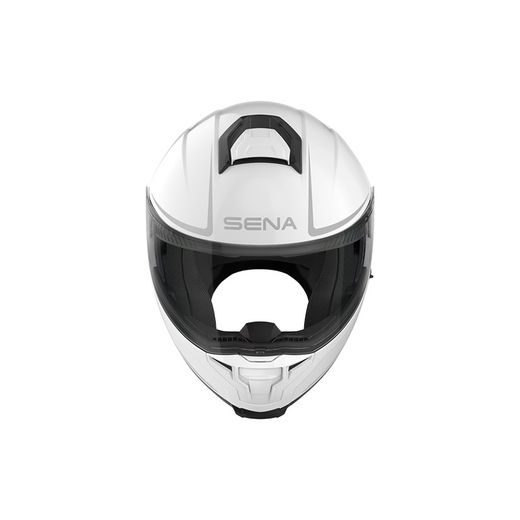 MESH PŘILBA S HEADSETEM OUTRUSH 2, SENA (LESKLÁ BÍLÁ)