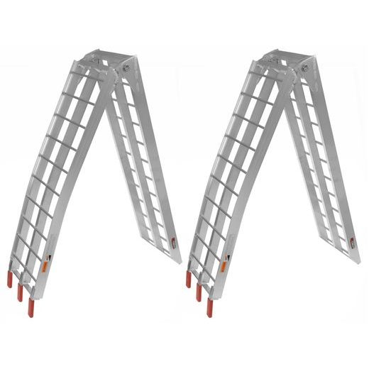 NÁJEZDOVÁ RAMPA - SKLÁDACÍ - HLINÍKOVÁ ŠIROKÁ, Q-TECH (1 PÁR)