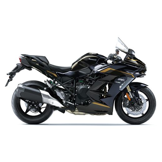 KAWASAKI NINJA H2 SX MY26 METALLIC BRILLIANT GOLDEN BLACK / METALLIC DIABLO BLACK