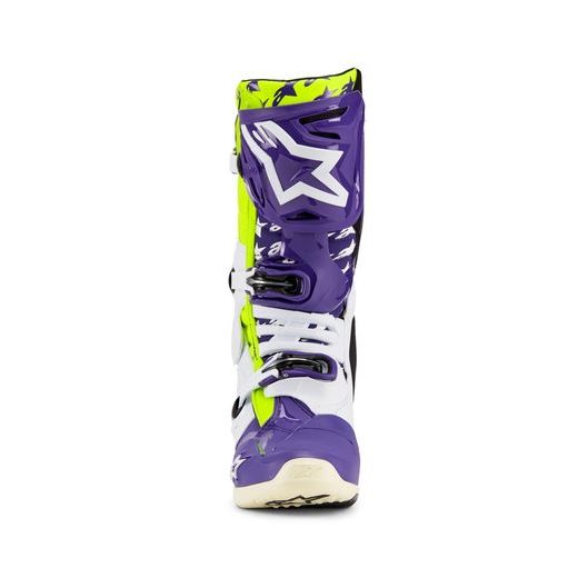 BOTY TECH 10 LIMITOVANÁ EDICE DIRT STUDIOS, ALPINESTARS (BÍLÁ/FIALOVÁ/ŽLUTÁ FLUO) 2025