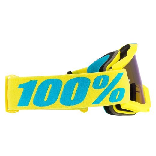 100% BRÝLE ACCURI FIJI - USA (ZRCADLOVÉ MODRÉ SKLO + ČIRÉ PLEXI S ČEPY PRO SLÍDY)