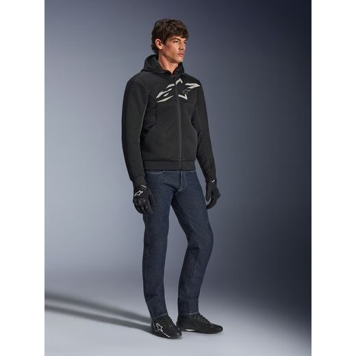 BUNDA CHROME SUPERAIRFLOW, ALPINESTARS (ČERNÁ/TMAVĚ ŠEDÁ/BÍLÁ) 2026