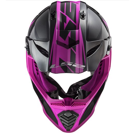 MX PŘILBA LS2 MX437 FAST EVO ROAR MATT BLACK PURPLE