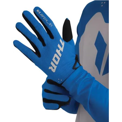 MOTO RUKAVICE THOR RIDEMODE STATIC GLOVES MODRÁ