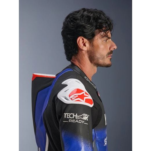 JEDNODÍLNÁ KOMBINÉZA GP-R7 YAMAHA GYTR KOLEKCE, TECH-AIR READY/KOMPATIBILNÍ, ALPINESTARS (MODRÁ/ČERNÁ/BÍLÁ/ČERVENÁ) 2026