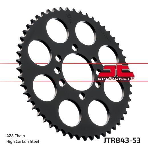 ŘETĚZOVÁ SADA D.I.D CHAIN - STŘÍBRNÝ ŘETĚZ 428 D, NETĚSNĚNÝ, KOLEČKO JT, ROZETA JT PRO YAMAHA DT 125 LC 1985-1988