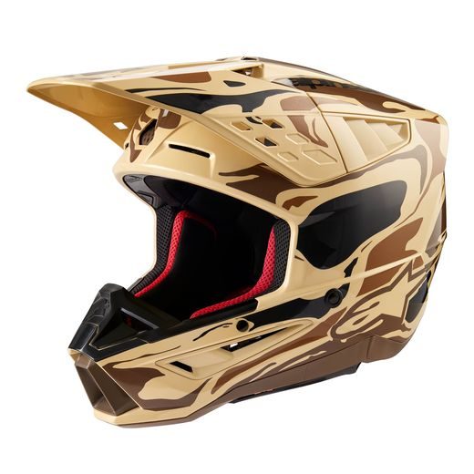 PŘILBA ALPINESTARS S-M5 MINERAL (TMAVĚ HNĚDÁ CAMO MATNÁ) 2024