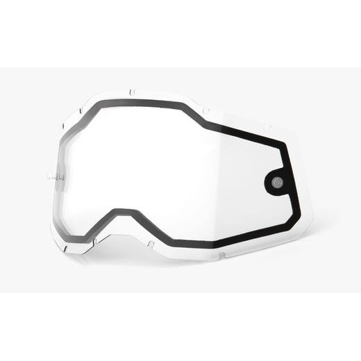 PLEXI RACECRAFT 2/ACCURI 2/STRATA 2, 100% - USA (DVOJITÉ ČIRÉ, ANTI-FOG)