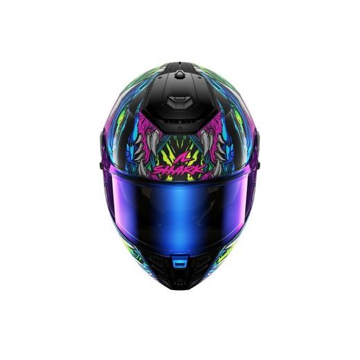 SHARK INTEGRÁLNÍ PŘILBA SPARTAN RS SHAYTAN BARVA ČERNÁ/FIALOVÁ/LESKLÁ/MODRÁ/ŽLUTÁ