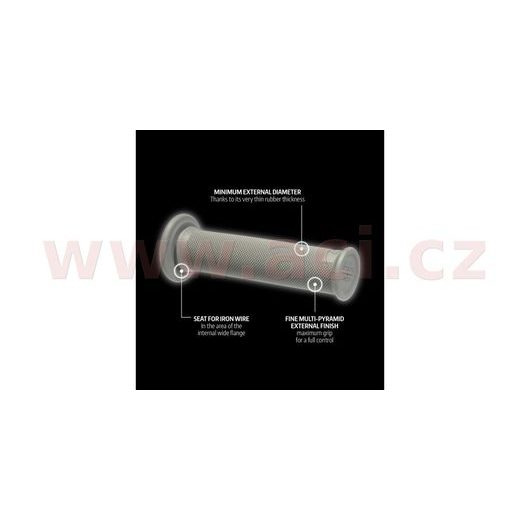 GRIPY 6280 (TRIAL) DÉLKA 123 + 126 MM, DOMINO (ČERNÉ)