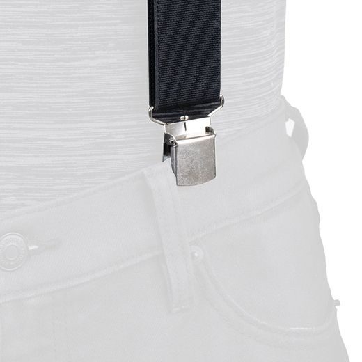 KŠANDY SLIM, OXFORD (ČERNÉ, ŠÍŘKA 35 MM, 4 PŘEZKY)